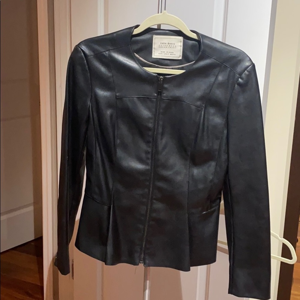 Zara leather jacket